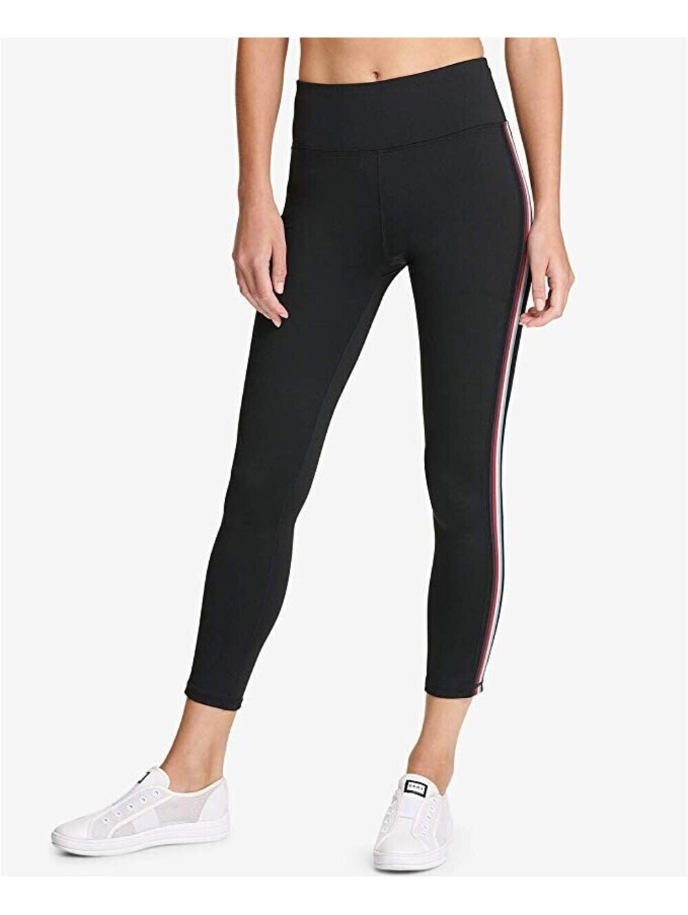 DKNY Womens Sport Track-Stripe Yoga Leggings Size XS